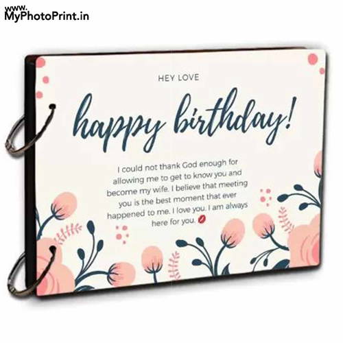 Personalized Happy Birthday Photo & Message Memory Scrapbook #2098