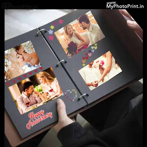 Personalized Happy Anniversary Photo & Message Memory Scrapbook #2099