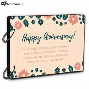 Personalized Happy Anniversary Photo & Message Memory Scrapbook #2099