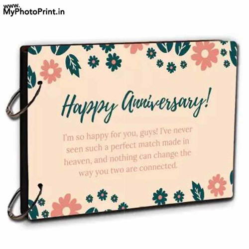 Personalized Happy Anniversary Photo & Message Memory Scrapbook #2099