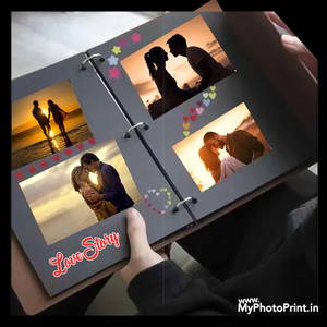 Personalized Love Story Photo & Message Memory Scrapbook #2100