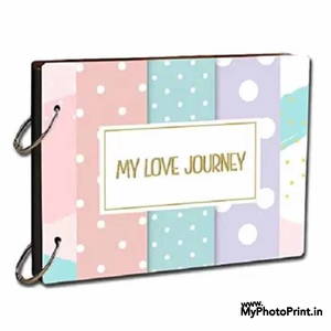 PERSONALIZED MY LOVE JOURNEY PHOTO & MESSAGE MEMORY SCRAPBOOK #2102