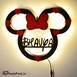 Personalized Mini Mouse Name Wall Hanging With Led Light #2089