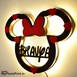 Personalized Mini Mouse Name Wall Hanging With Led Light #2089