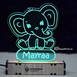 Customized Baby Elephant Acrylic 3d Illusion Led Lamp With Color Changing Led And Remote#2129