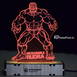 Customized Hulk Acrylic 3d Illusion Led Lamp With Color Changing Led And Remote#2131