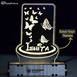 Customized Butterfly Acrylic 3d Illusion Led Lamp With Color Changing Led And Remote#2132