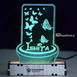 Customized Butterfly Acrylic 3d Illusion Led Lamp With Color Changing Led And Remote#2132