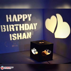 CUSTOMIZED HEART WOODEN SHADOW BOX WITH ELECTRIC NIGHT LAMP-0.2