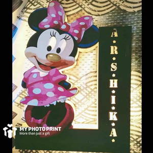 Customized Cartoon Character Led Wooden Name Board-2