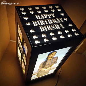 Customized Multi Photos Big Shadow Box Electric Night Lamp #215-1