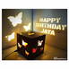 A Gift that Shines: Beautiful Butterfly Wooden Shadow Box with Electric Night Lamp, Perfect for Any Occasion