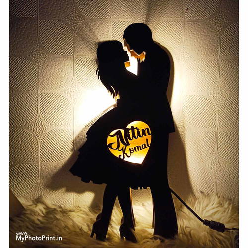 Customized Couple Name Board With Multicolor Led and Remote #933