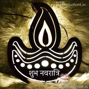 SHUBH NAVRATRI DIYA LED BOARD -01