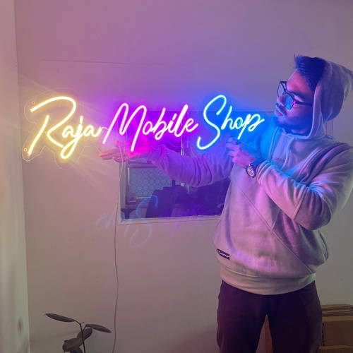 Custom Name Led Neon Sign Decorative Lights Wall Decor | Size Approx 12 Inches X 18 Inches According to Name