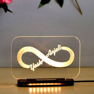 Personalized Unique  Infinity Couple Name Acrylic Led Lamp #2322