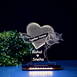 Personalized Heart Rose Acrylic 3D illusion LED Lamp with Color Changing Led and Remote #2390