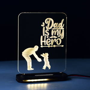 Fathers Day  Customized  Acrylic lamp For fathers Day #2486