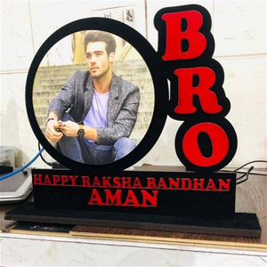 Bro Name With Photo Table Top