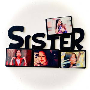 Sister Wooden Photo Frame/Collage 4 Photos