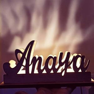 CUSTOMIZED WOODEN LED LIGHT NAME