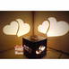 Heart Shaped Wooden Shadow Box Night Lamp - A Unique and Thoughtful Gift | Can Be Customized With Name ,special memories, quotes, or message