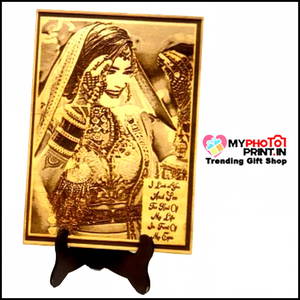 Customized Wooden Engrave With Your Photo & Text #126