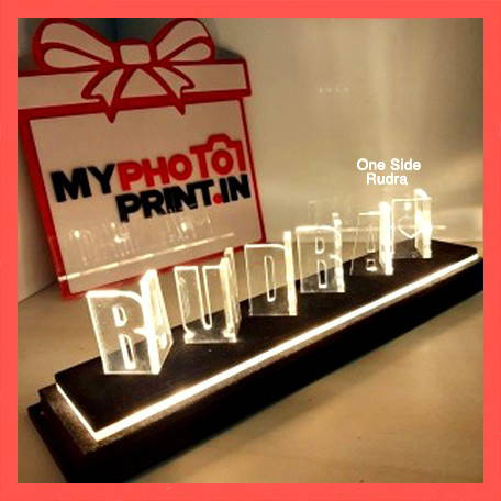 Customized Led Flip Name - Two Names Multicolor Led Light #910