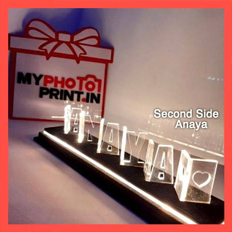 Customized Led Flip Name - Two Names Multicolor Led Light #910