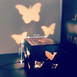 A Gift that Shines: Beautiful Butterfly Wooden Shadow Box with Electric Night Lamp, Perfect for Any Occasion