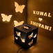 A Gift that Shines: Beautiful Butterfly Wooden Shadow Box with Electric Night Lamp, Perfect for Any Occasion