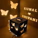 A Gift that Shines: Beautiful Butterfly Wooden Shadow Box with Electric Night Lamp, Perfect for Any Occasion