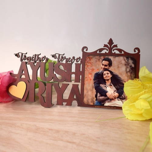 Customize Couple Name With Photo Standee