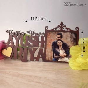 Customize Couple Name With Photo Standee