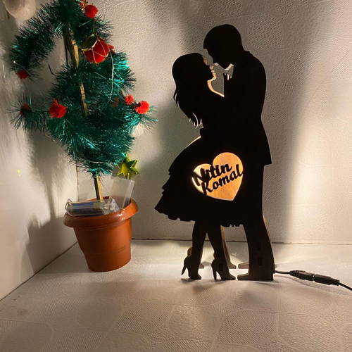 Customized Couple Name Board With Multicolor Led and Remote #933