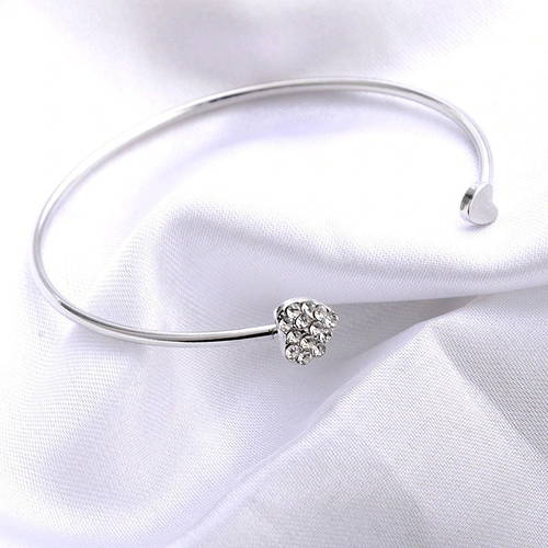 Silver Color Double Heart Bracelet Best Jewellery Gift - Universal Size