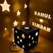 A Gift from the Stars: Beautiful Star Wooden Shadow Box with Electric Night Lamp, Perfect for Any Occasion | Customizable with name, quote, or message