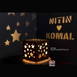 A Gift from the Stars: Beautiful Star Wooden Shadow Box with Electric Night Lamp, Perfect for Any Occasion | Customizable with name, quote, or message