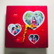 Customized Heart Design Photo Table Clock With 2 Photos