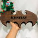 Customized Batman Name Board With 7 Different Lights And Remote /Wooden LED Back lit Batman Wall Light