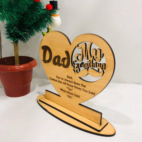 Wooden Customized Feelings Table Top For Dad