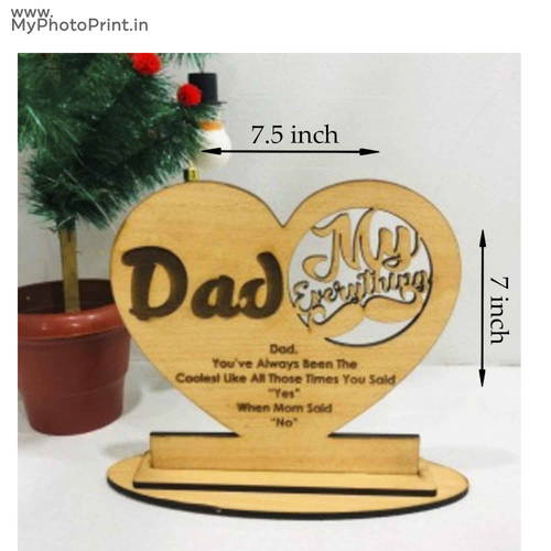 Wooden Customized Feelings Table Top For Dad