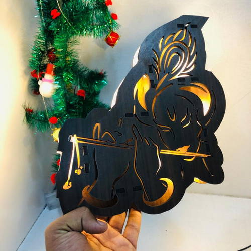 Kanha Ji Religious Name Board Multicolor Led and Remote #972