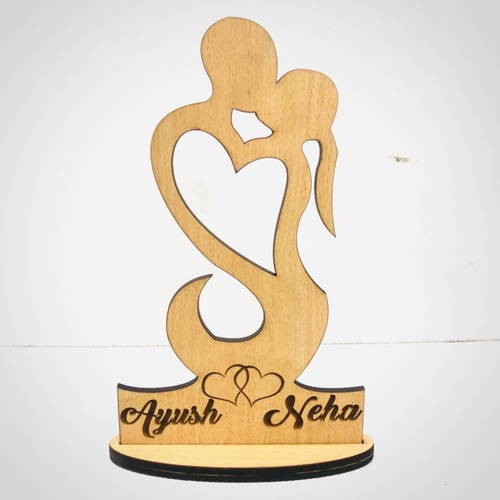 Customized Couple Statue With Name Table Top