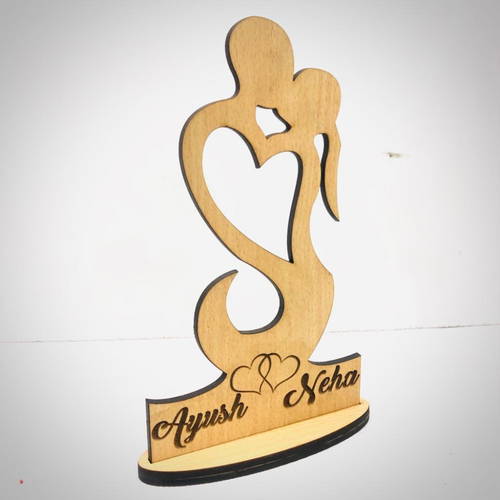 Customized Couple Statue With Name Table Top