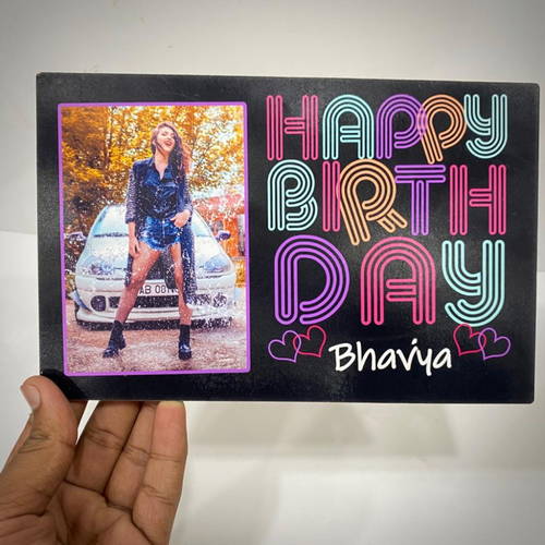 Customized Birthday Name Table Top With Your photo #990