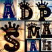 Customized A TO Z Alphabet Wooden Name Board 