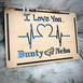 Customized Heartbeat Led Box With Your Name #994