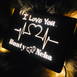 Customized Heartbeat Led Box With Your Name #994