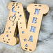 Customized A to Z Wooden Name Board #999